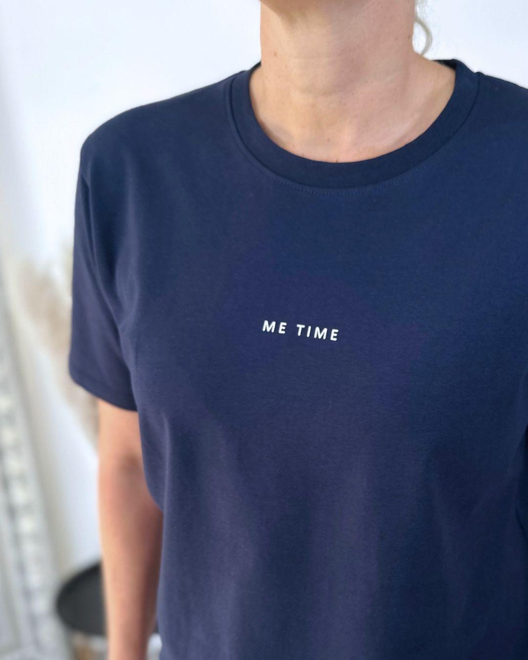 Herzlein® T-Shirt Essentials - "ME TIME" in Navy