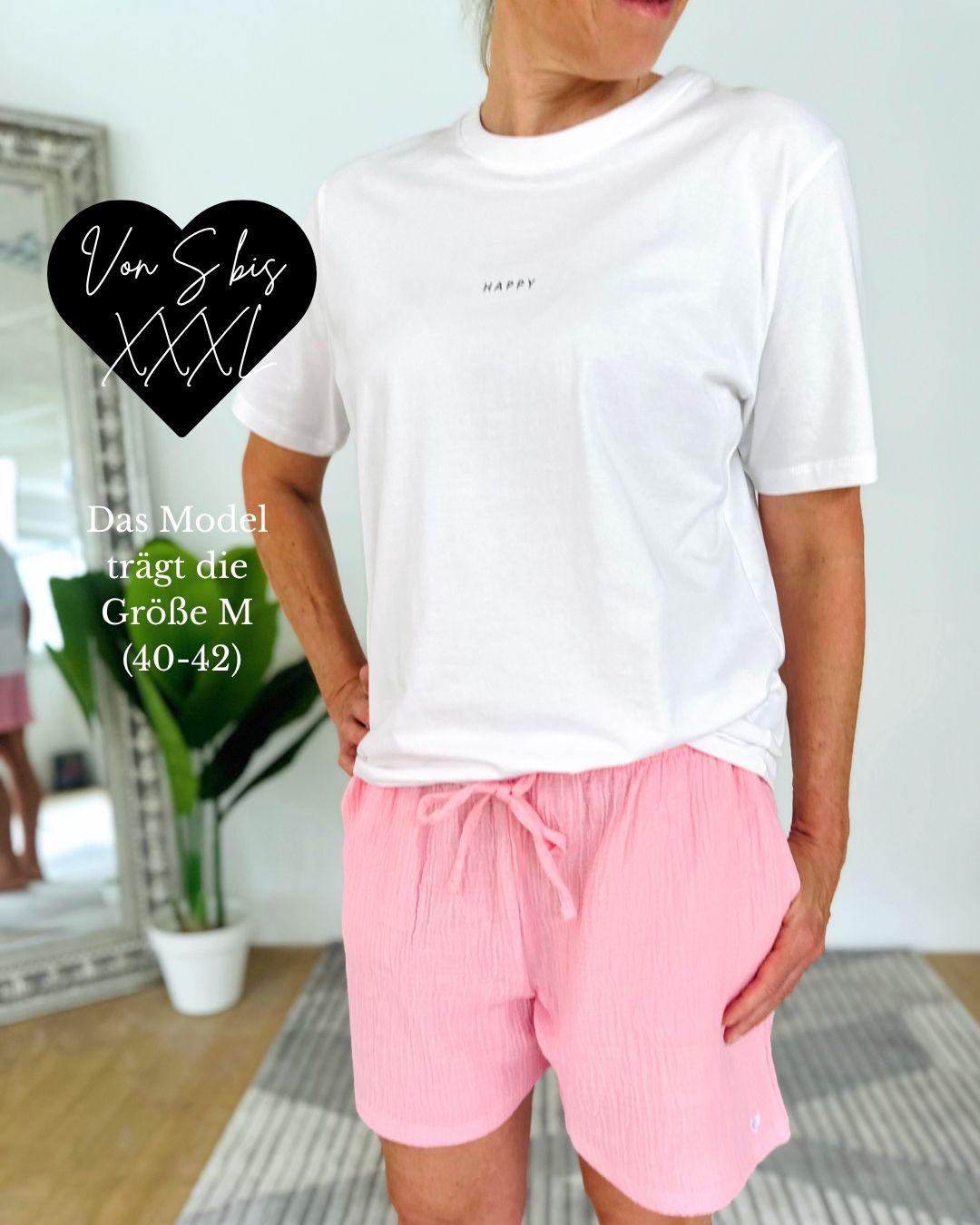 Herzlein® Musselin Shorts in Rosa