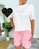 Herzlein® Musselin Shorts in Rosa