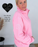 Herzlein® Sweatshirt mit Reißverschluss in Rosa