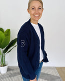 Herzlein® Cardigan Kurz in Navy