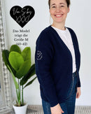 Herzlein® Cardigan Kurz in Navy