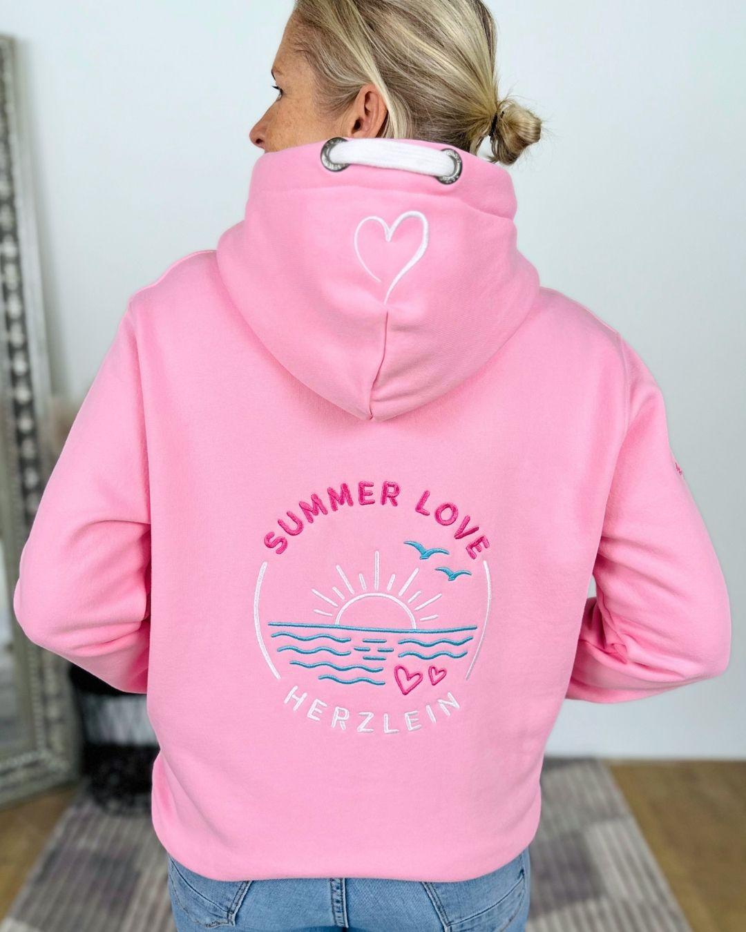 Herzlein® Sweatjacke "Summer Love" in Rosa