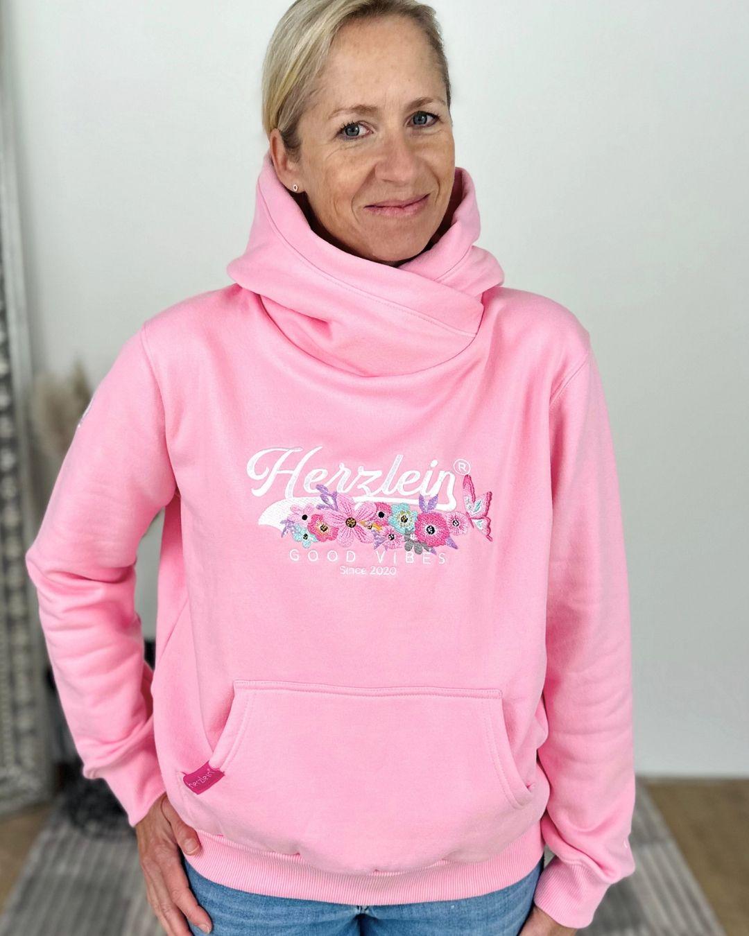 Herzlein® Hoodie "Vintage" in Rosa