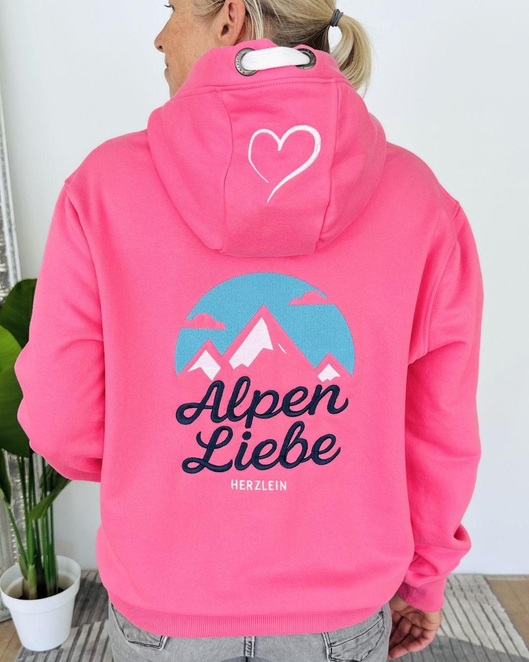 Herzlein® Hoodie "Alpenliebe" in Pink