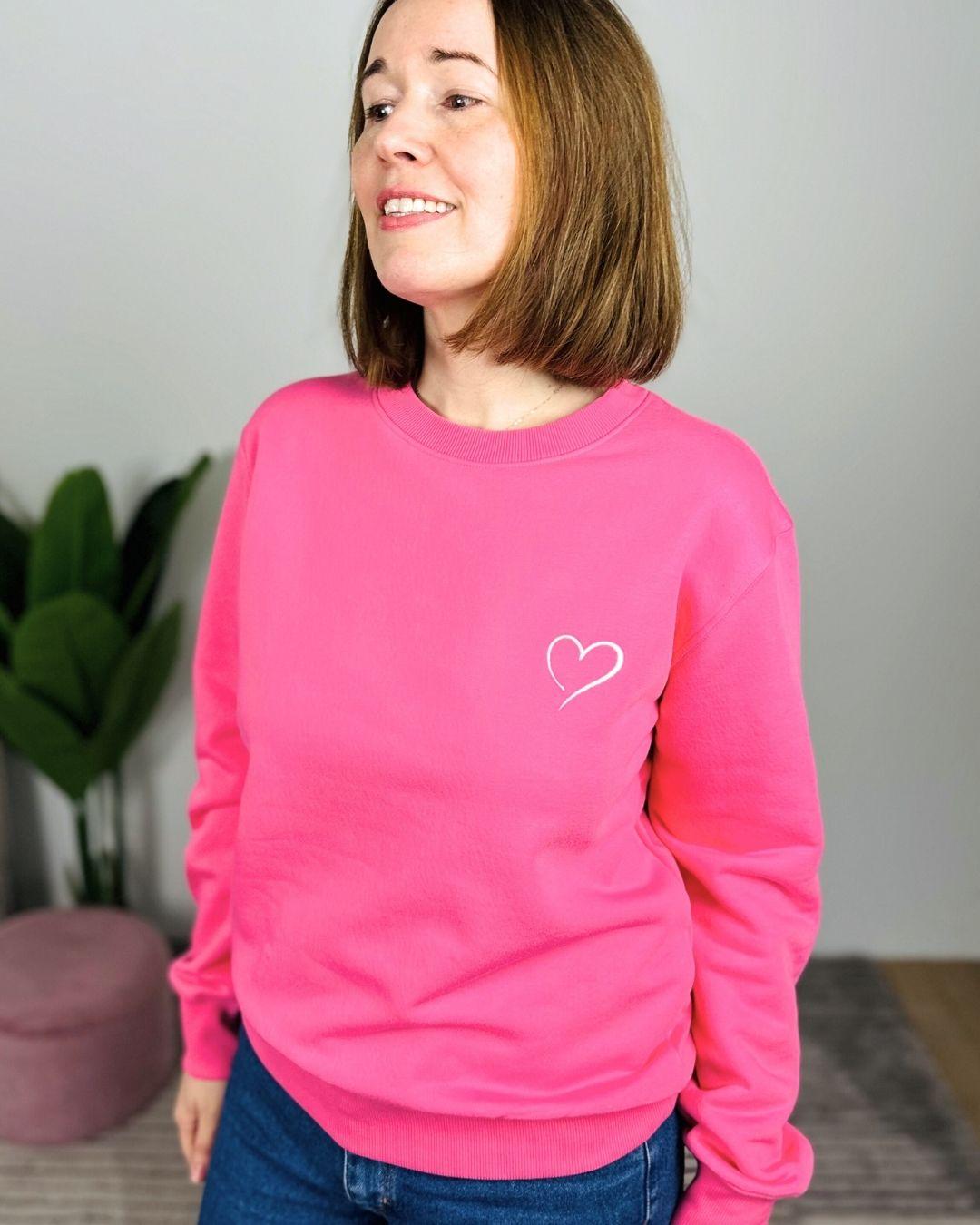 Herzlein® Sweatshirt "Herzchen" in Pink