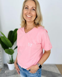 Herzlein® T-Shirt "Butterfly" in Soft Pink