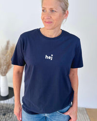 Herzlein® T-Shirt Essentials - "HEJ 🤍" in Navy