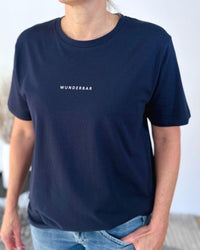 Herzlein® T-Shirt Essentials - "WUNDERBAR" in Navy