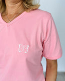 Herzlein® T-Shirt "Butterfly" in Soft Pink