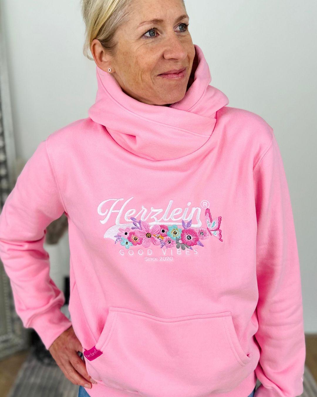 Herzlein® Hoodie "Vintage" in Rosa