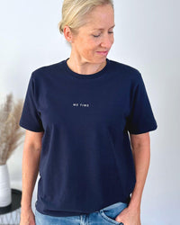 Herzlein® T-Shirt Essentials - "ME TIME" in Navy