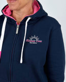 Herzlein® Sweatjacke "Summer Love" in Navy Blau