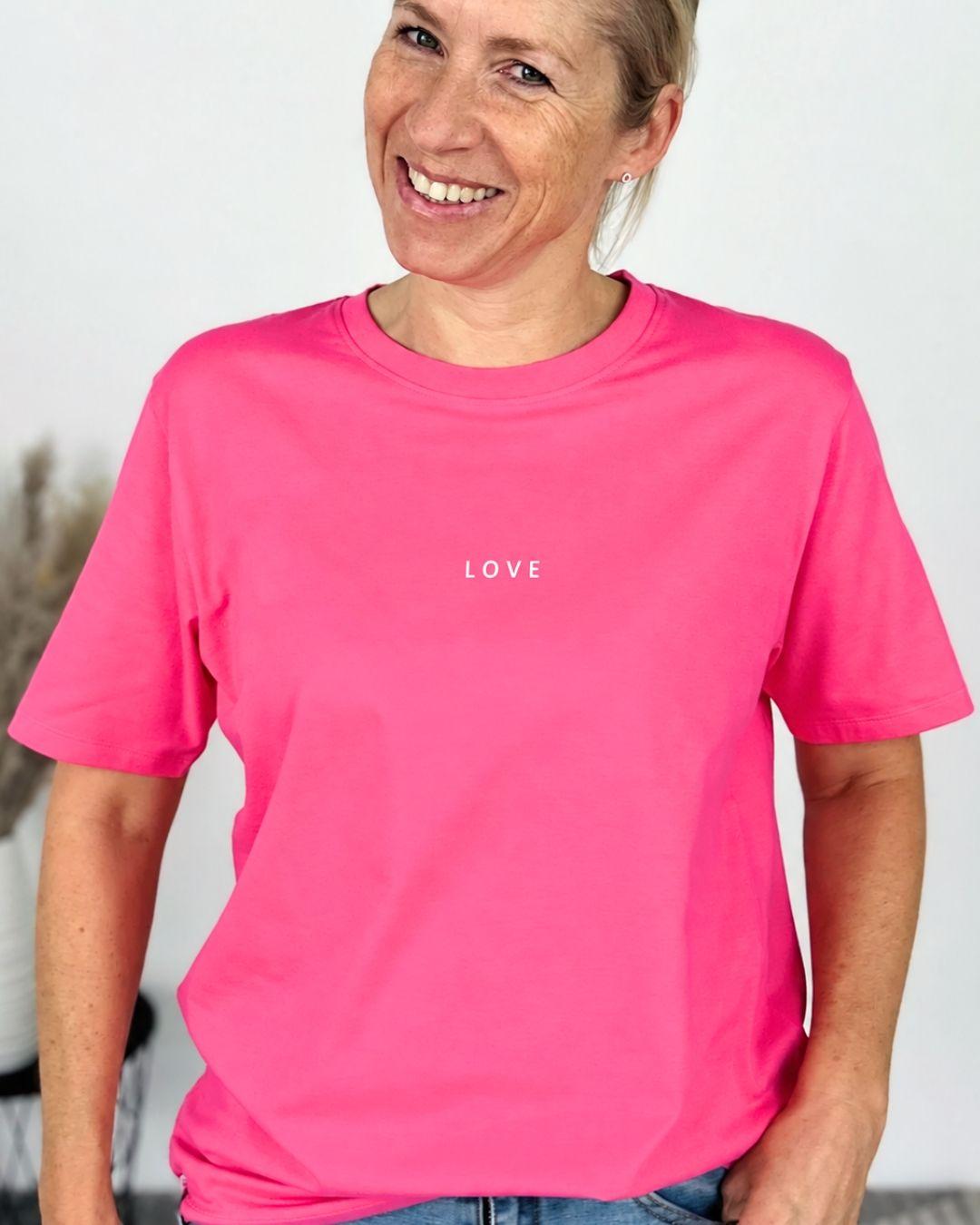 Herzlein® T-Shirt Essentials - "LOVE" in Pink