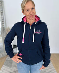Herzlein® Sweatjacke "Summer Love" in Navy Blau