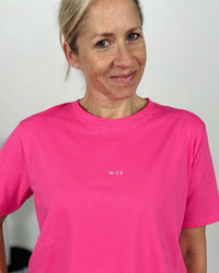 Herzlein® T-Shirt Essentials - "NICE" in Pink