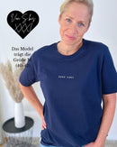 Herzlein® T-Shirt Essentials - "GOOD VIBES" in Navy