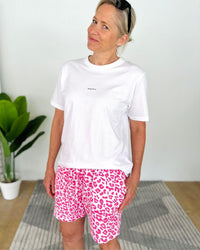 Herzlein® Musselin Shorts in Leo Pink