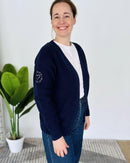 Herzlein® Cardigan Kurz in Navy