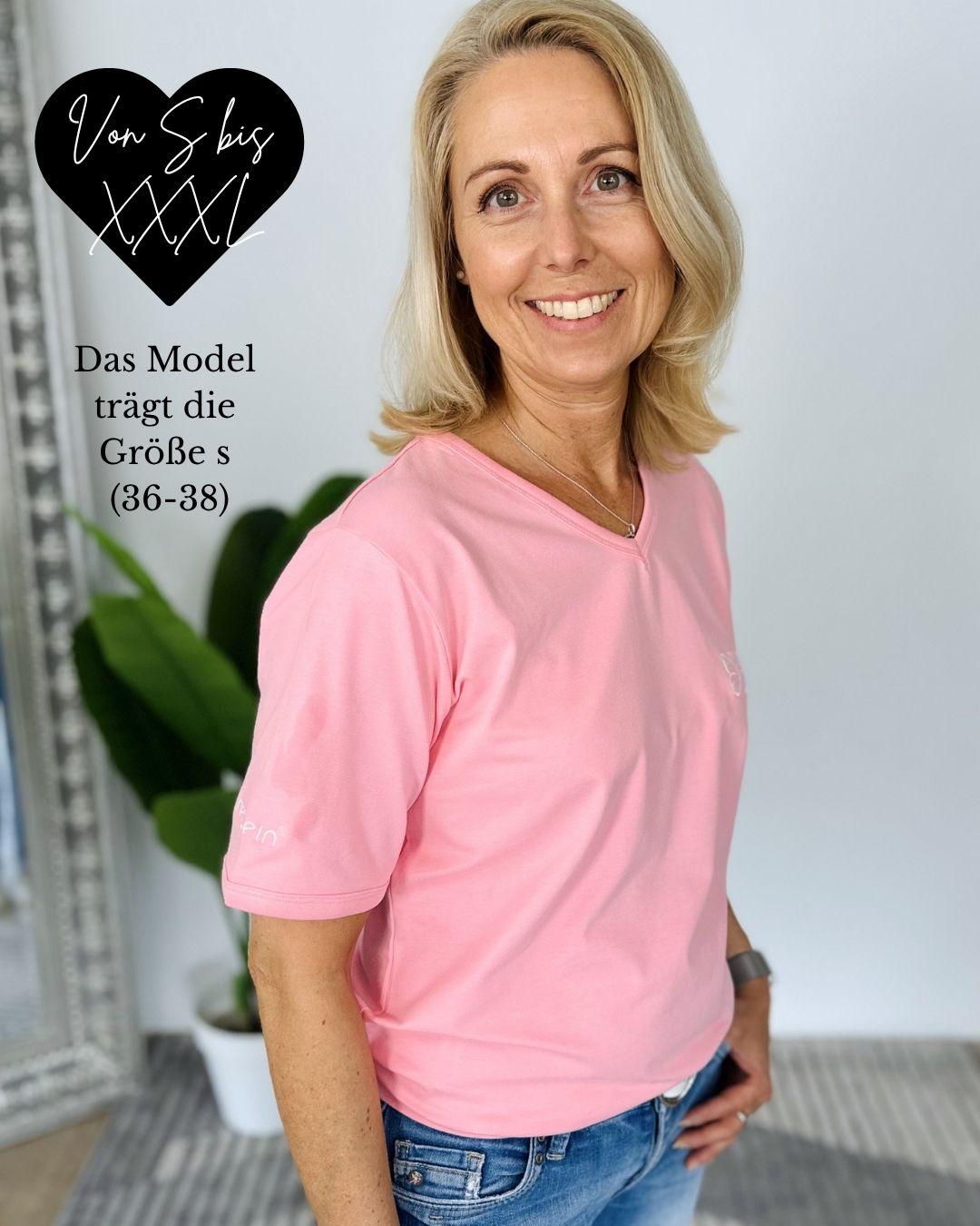 Herzlein® T-Shirt "Butterfly" in Soft Pink