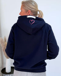 Herzlein® Sweatjacke "Herzchen" in Navy