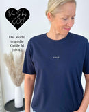 Herzlein® T-Shirt Essentials - "SMILE" in Navy