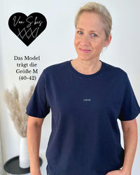 Herzlein® T-Shirt Essentials - "LOVE" in Navy