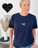 Herzlein® T-Shirt Essentials - "HEJ 🤍" in Navy