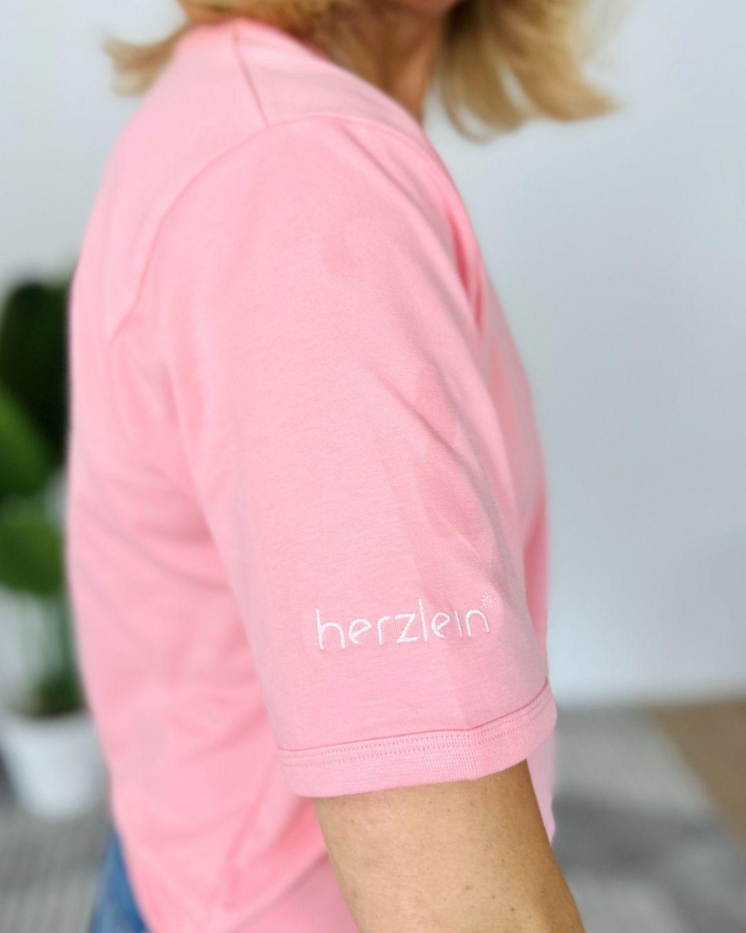Herzlein® T-Shirt "Butterfly" in Soft Pink
