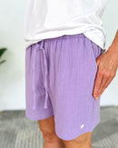 Herzlein® Musselin Shorts in Lavendel