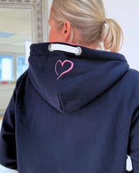 Herzlein® Sweatjacke "Herzchen" in Navy