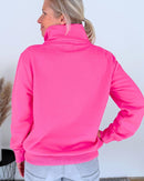 Herzlein® Sweatshirt mit Reißverschluss in Pink