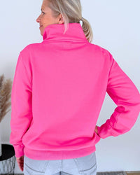 Herzlein® Sweatshirt mit Reißverschluss in Pink