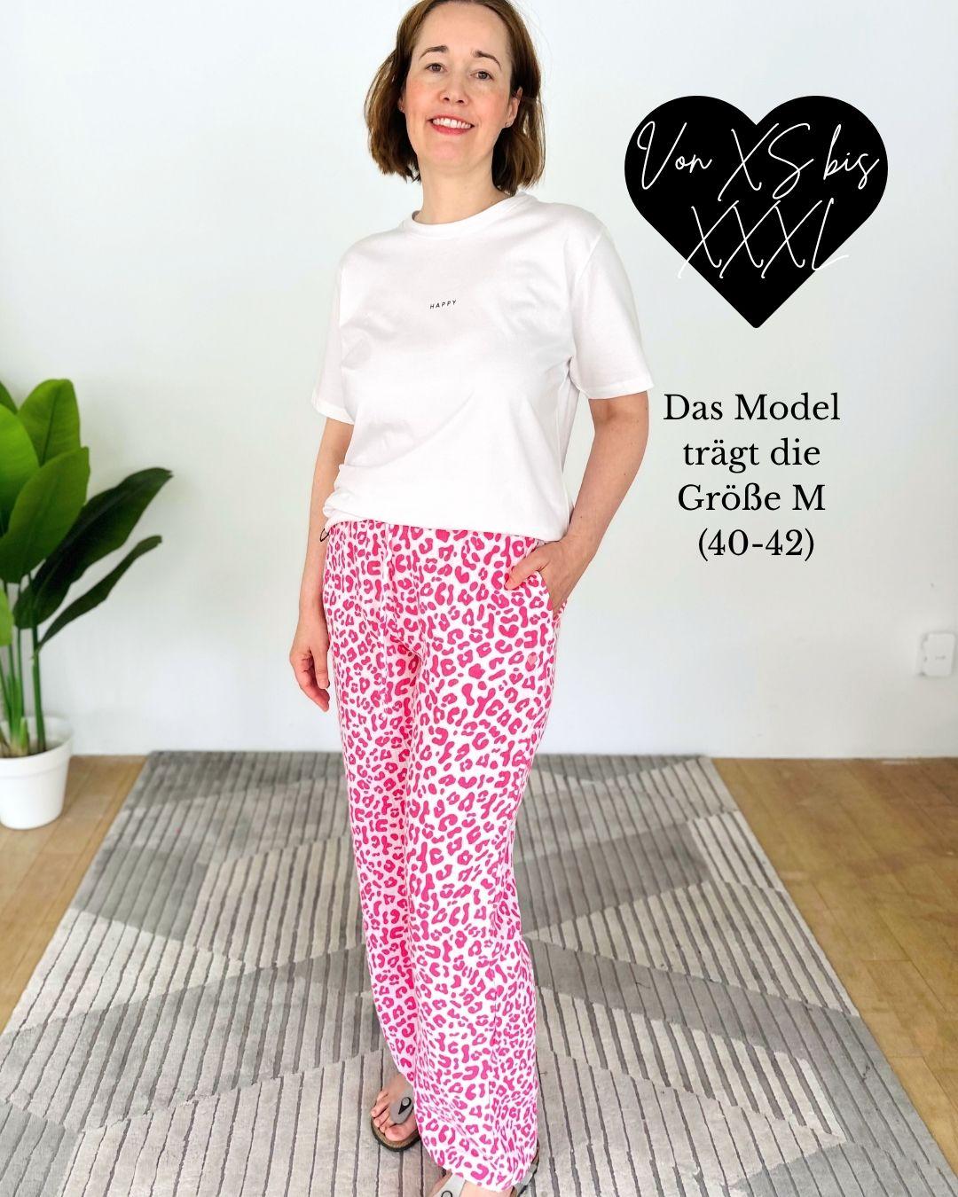 Herzlein® Musselin Hose in Leo Pink