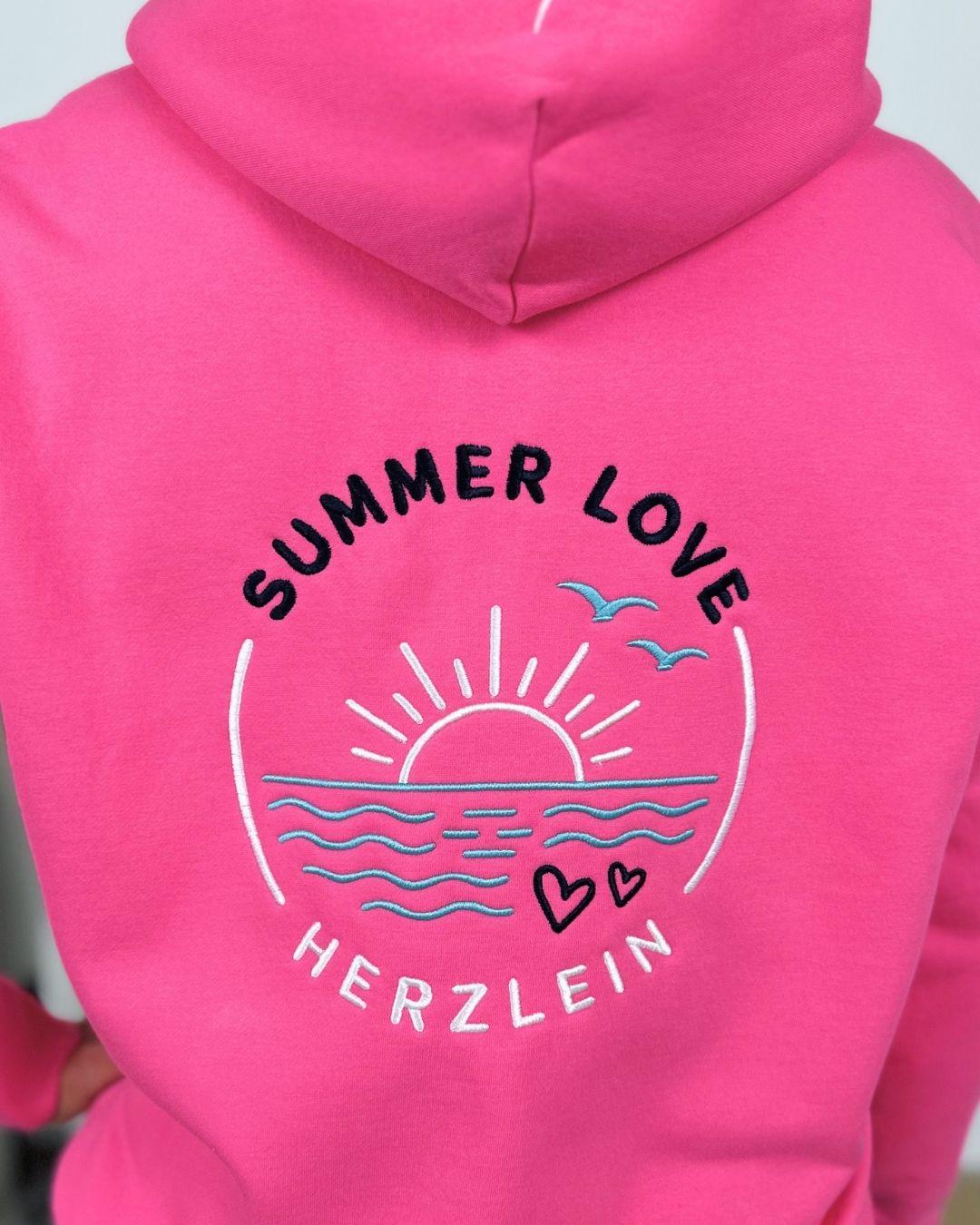 Herzlein® Sweatjacke "Summer Love" in Pink