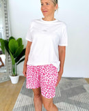 Herzlein® Musselin Shorts in Leo Pink