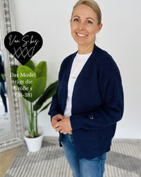 Herzlein® Cardigan Kurz in Navy