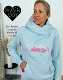 Herzlein® Hoodie "Vintage" in Hellblau meliert