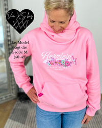 Herzlein® Hoodie "Vintage" in Rosa