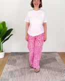 Herzlein® Musselin Hose in Leo Pink