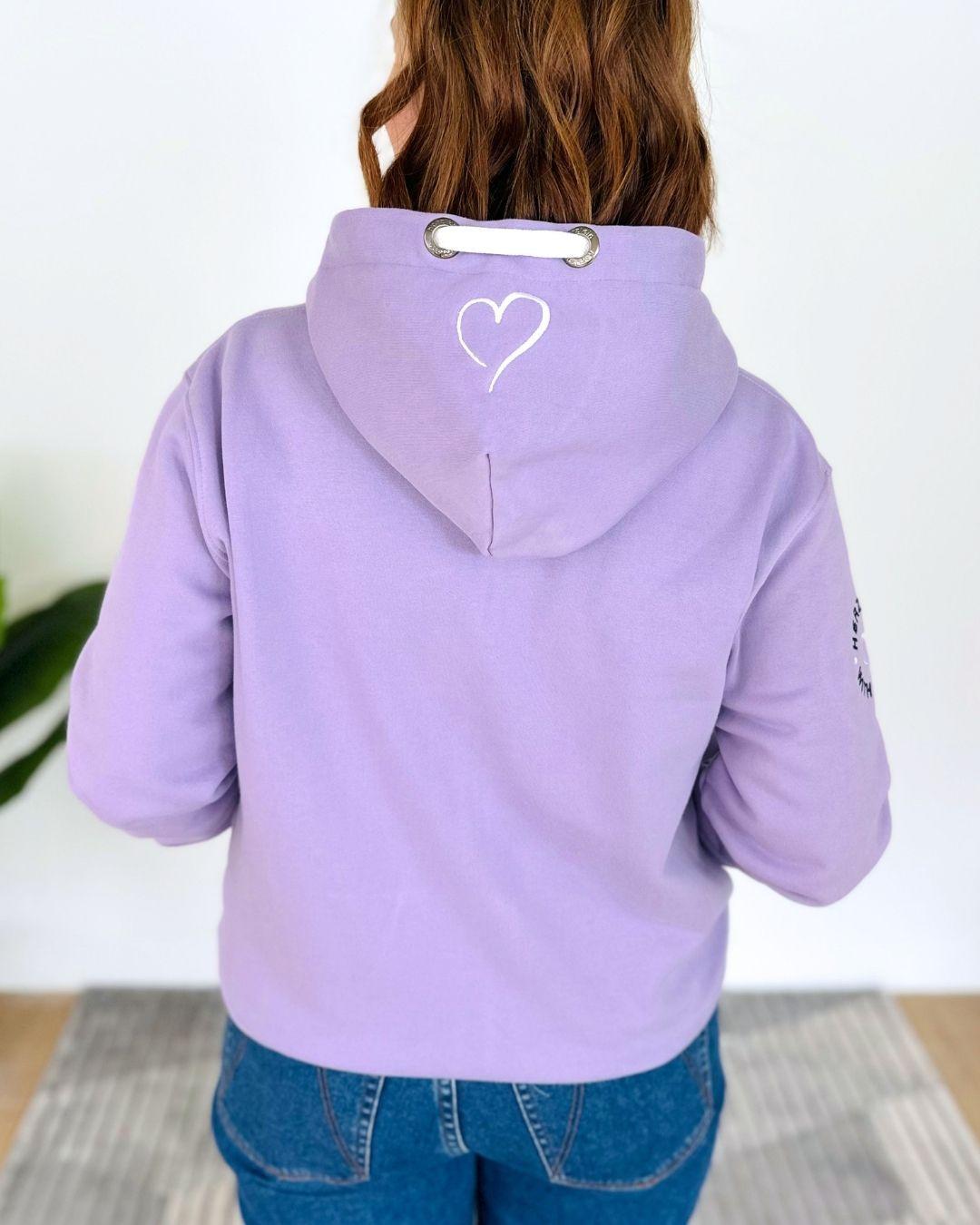 Herzlein® Sweatjacke "Herzchen" in Lavendel