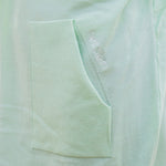 Herzlein® Cardigan Feinstrick Strickjacke Strickweste aus Viscose mit Kapuze und Stickereien Herzchen in Hellgrün Grün