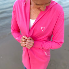 Herzlein® Cardigan in Hot Pink