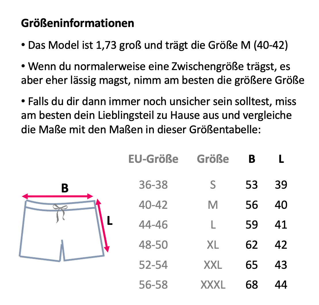 Größentabelle