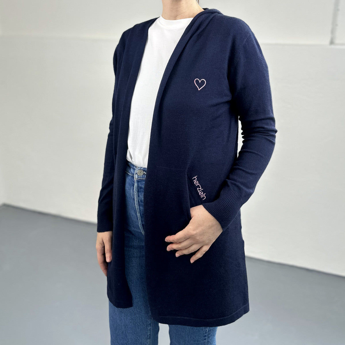 Herzlein® Cardigan in Navy Blau