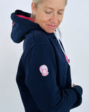 Herzlein® Cosy Hoodie "Herzchen" in Navy Blau