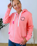 Herzlein® Sweatjacke "Love Hearts" in Coral