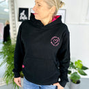 Herzlein® Hoodie "Feel Good" in Schwarz