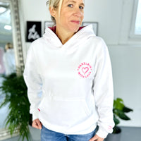 Herzlein® Hoodie "Feel Good" in Weiß