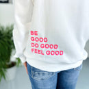 Herzlein® Hoodie "Feel Good" in Weiß